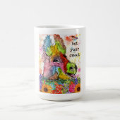 とおもしろいDonkey Mugカラフル with Words コーヒーマグカップ (中央)