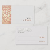 とお尻モダン金ゴールドは友人クーポンサロンを参照 紹介カード (正面/裏面)