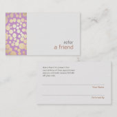 とお尻モダン金ゴールドは友人クーポンサロンを参照 紹介カード (正面/裏面)