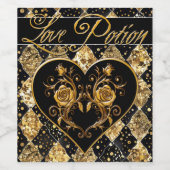 とお洒落ゴシックエレガントラブポションワイン ワインラベル (シングルラベル)