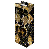 とお洒落ゴシックエレガントラブポーション ワインギフトバッグ (裏面アングル)