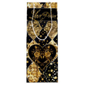 とお洒落ゴシックエレガントラブポーション ワインギフトバッグ (裏面)