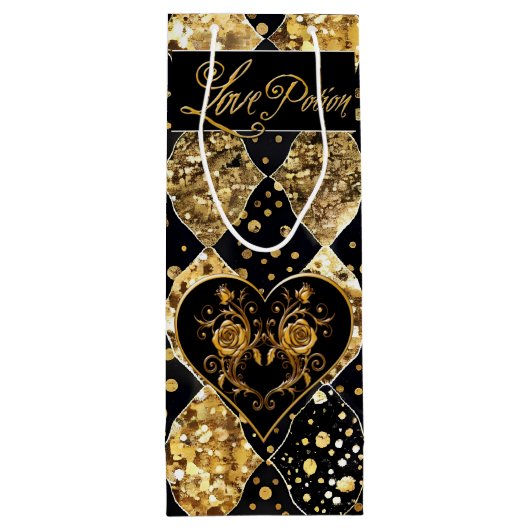 とお洒落ゴシックエレガントラブポーション ワインギフトバッグ (裏面)