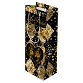 とお洒落ゴシックエレガントラブポーション ワインギフトバッグ (正面アングル)