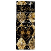 とお洒落ゴシックエレガントラブポーション ワインギフトバッグ (正面)