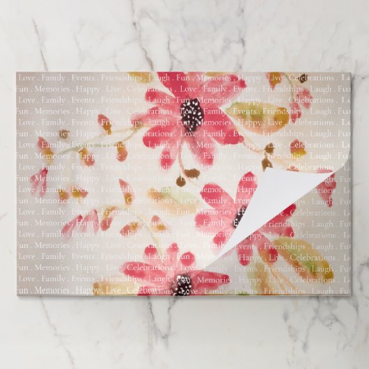 とかわいらしのインスパイア紙ランチョンマット ペーパーパッド (折り畳み)