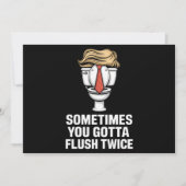 ときどきあなたは2回フラッシュする必要がある 招待状 (正面)