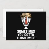 ときどきあなたは2回フラッシュする必要がある 招待状 (正面/裏面)