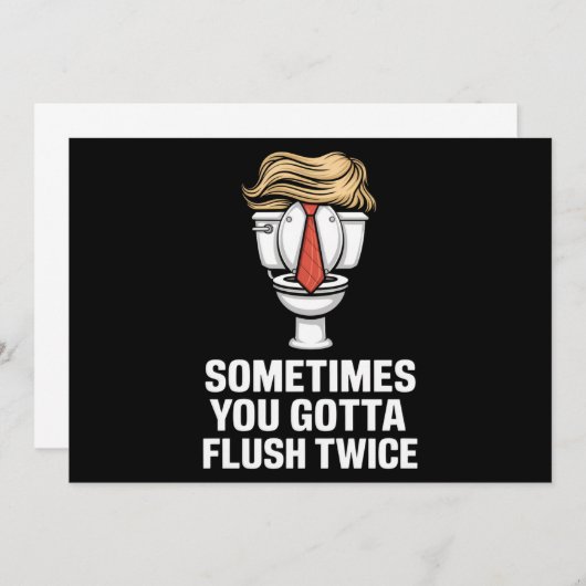 ときどきあなたは2回フラッシュする必要がある 招待状 (正面/裏面)