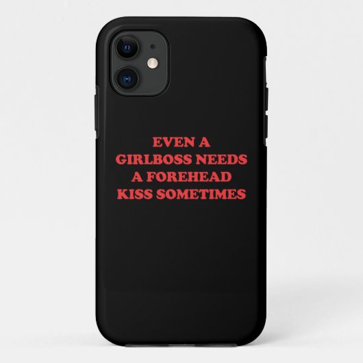 ときにはガールボスだっておでこにキスしてほしい Case-Mate iPhoneケース (裏面)