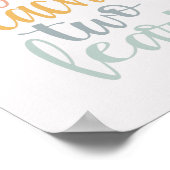 とき教えに二パステルレインボー色 ポスター (角)