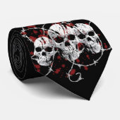 とげがあるスカル ネクタイ (ロール)