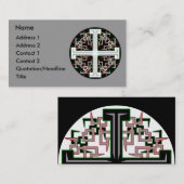 とげがある十字 名刺 (正面/裏面)