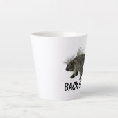 とげだらけのポルキー カフェラテマグ (正面)