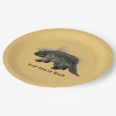 とげだらけのポルキー ペーパープレート (アングル)