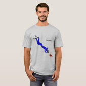 とげだらけのロブスターを撮影した迷い込み Tシャツ (正面フル)