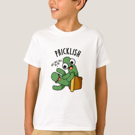 とげとげしくて面白いサボテンのダジャレ Tシャツ (正面)