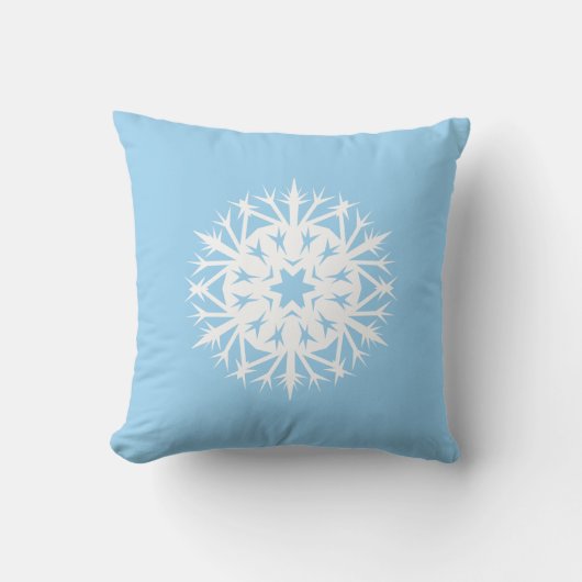 とげとげの雪の結晶 クッション (正面)