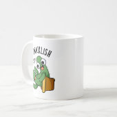 とげとげ面白いサボテンのダジャレ コーヒーマグカップ (正面左)