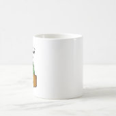 とげとげ面白いサボテンのダジャレ コーヒーマグカップ (中央)