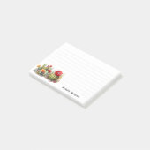 とげのあるサボテンの水色 ポストイット (アングル)