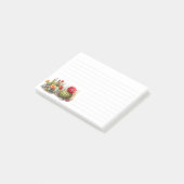 とげのあるサボテンの水色 ポストイット (アングル)