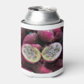 とげのあるナシのサボテンの果実と種子 缶クーラー (缶正面)