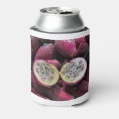 とげのあるナシのサボテンの果実と種子 缶クーラー (缶裏面)