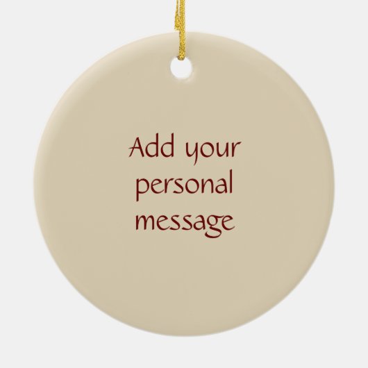 とげのあるナシのサボテンの果実 セラミックオーナメント (裏面)