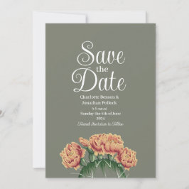 とげのあるナシの花サボテン結婚の セーブザデート