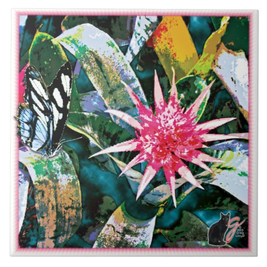 とげのあるブロミーのセラミックタイル タイル (正面)