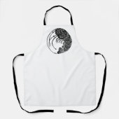 とげのあるロブスター円 エプロン (正面)