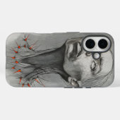 とげのある情感的な肖像画  Case-Mate iPhoneケース (裏面 (横))