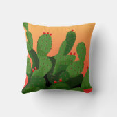 とげのある梨の日没の枕 クッション (裏面)