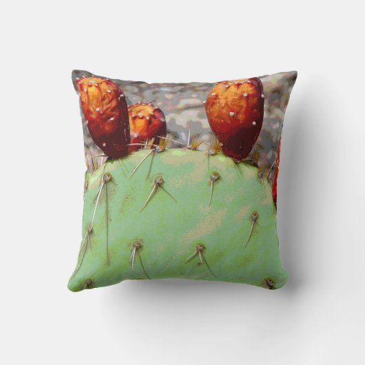 とげのある梨の枕 クッション (裏面)