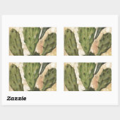 とげのある梨 長方形シール (シート)