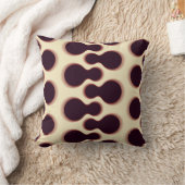 とげのある球形の形状、茶色の陰影のパターン。 クッション (ブランケット)