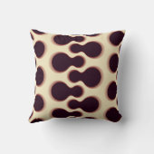 とげのある球形の形状、茶色の陰影のパターン。 クッション (裏面)