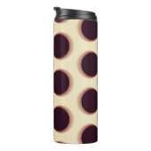 とげのある球形の形状、茶色の陰影のパターン。 タンブラー (回転右)