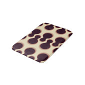 とげのある球形の形状、茶色の陰影のパターン。 バスマット (アングル)