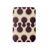 とげのある球形の形状、茶色の陰影のパターン。 バスマット (正面縦)