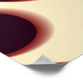 とげのある球形の形状、茶色の陰影のパターン。 ポスター (角)