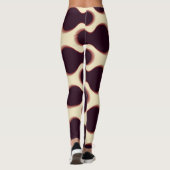 とげのある球形の形状、茶色の陰影のパターン。 レギンス (裏面)