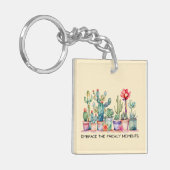 とげのある瞬間を受け入れる キーホルダー (正面左)