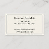 とげの多い梨のサボテン個人用名刺 名刺 (裏面)