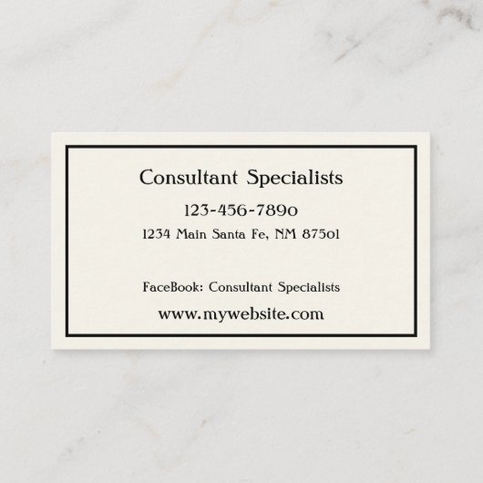 とげの多い梨のサボテン個人用名刺 名刺 (裏面)