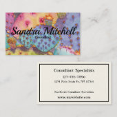 とげの多い梨のサボテン個人用名刺 名刺 (正面/裏面)