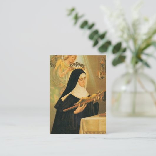 とげの天使のCascia w/CrownのSt.リータ 名刺 (スタンド正面)