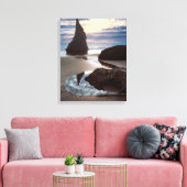 とげの形をしたシースタック |顔ロックウェイサイド、OR キャンバスプリント (インサイチュ (リビング))