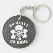 とことんやりきれ AWESOME GO HEAVY OR GO HOME キーホルダー (裏面)